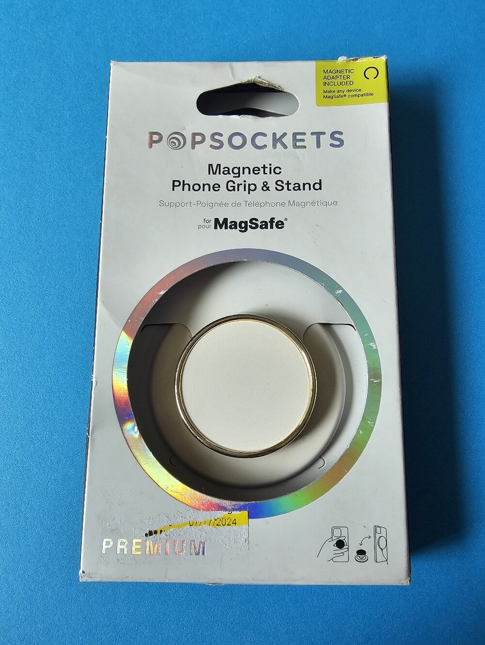 Popsocket - Round Enamel Coconut Creme MAGSAFE PopGrip (OPEN BOX)